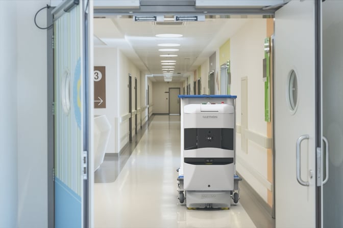 Hardware-as-a-service (HaaS) Aethon autonomous delivery robots for healthcare and hospitality