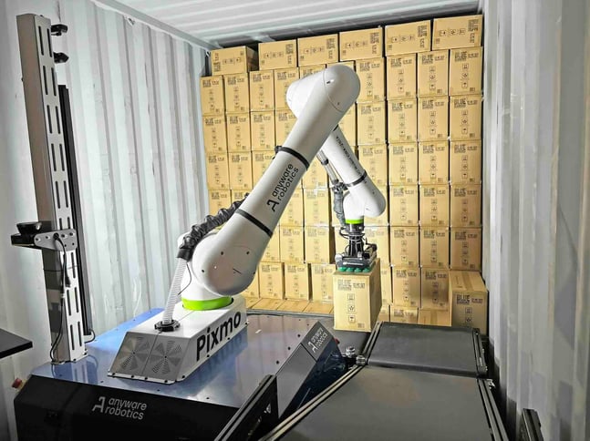 Hardware-as-a-service (HaaS) Anyware Robotics box handling for warehouses