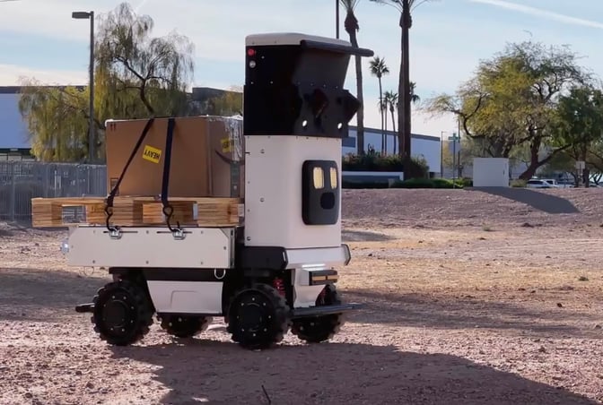Hardware-as-a-service (HaaS) Cartken AMRs for delivery and industrial logistics