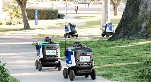 Hardware-as-a-service Kiwibot delivery robots