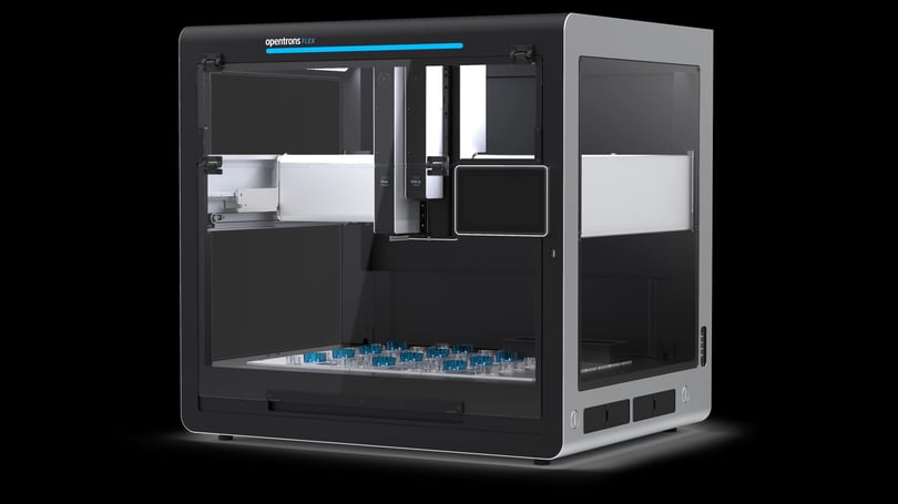 Hardware-as-a-service (HaaS) Opentrons modular lab automation robot