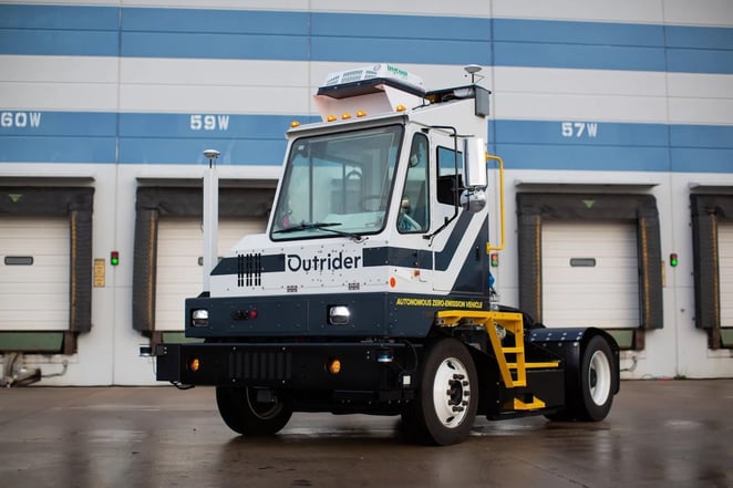 Hardware-as-a-service (HaaS) Outrider autonomous yard trucks