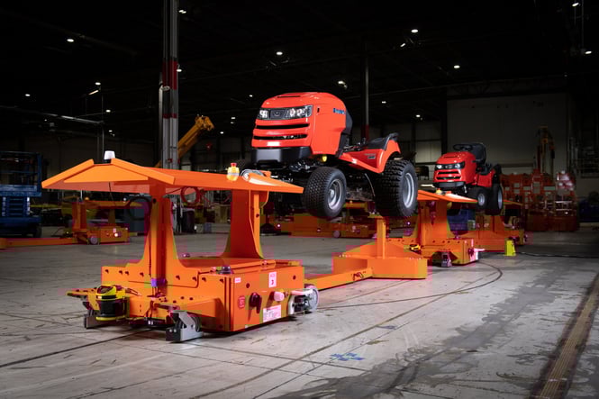 Hardware-as-a-service (HaaS) RedViking automated guided vehicles (AGVs)