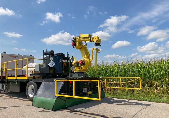 Hardware-as-a-service Robotic Maintenance Vehicles crack-sealing units