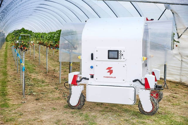 Hardware-as-a-service Saga Robotics agricultural robot