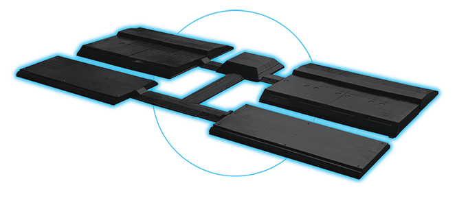 Hardware-as-a-service (HaaS) TraXtion drive-over hardware for tire diagnostics