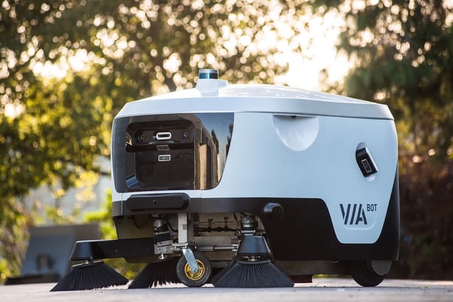 Hardware-as-a-service ViaBot autonomous sweeper robot