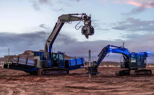 Example of machine-as-a-service (MaaS) for the construction industry: Built Robotics piling system